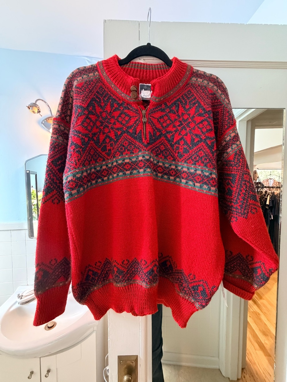 Vintage Wool Nordic Sweater